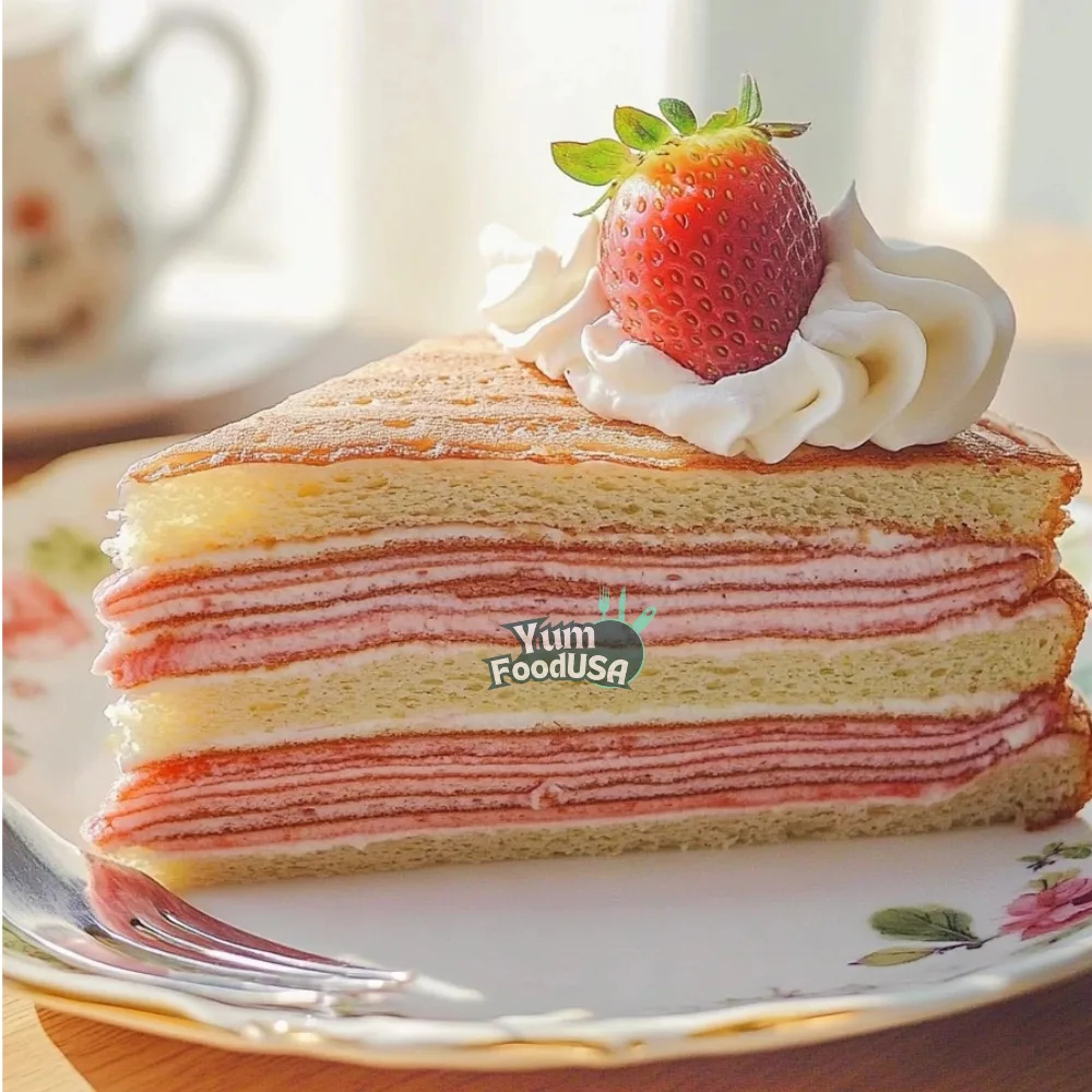 Strawberry Crepe Cake