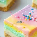Rainbow Cheesecake Bars Recipe