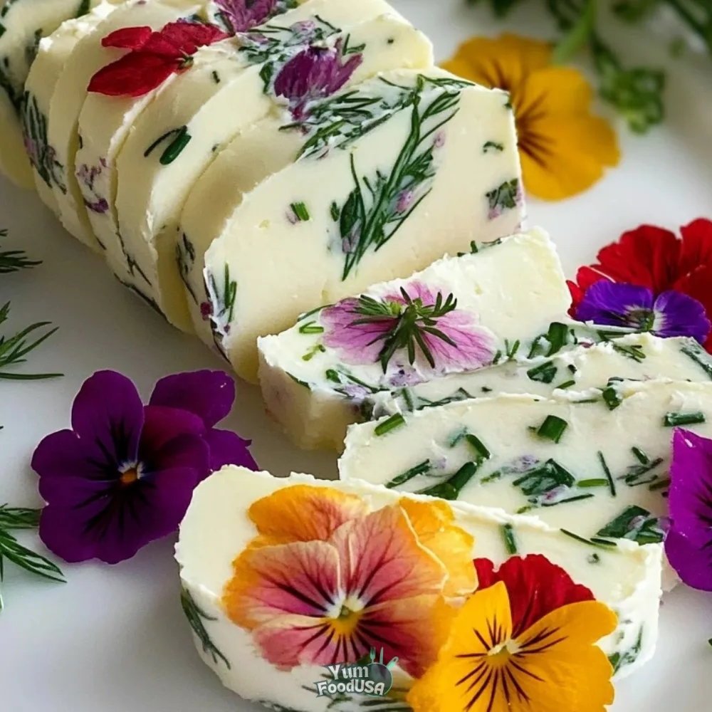 Garden Herb & Edible Flower Compound Butter