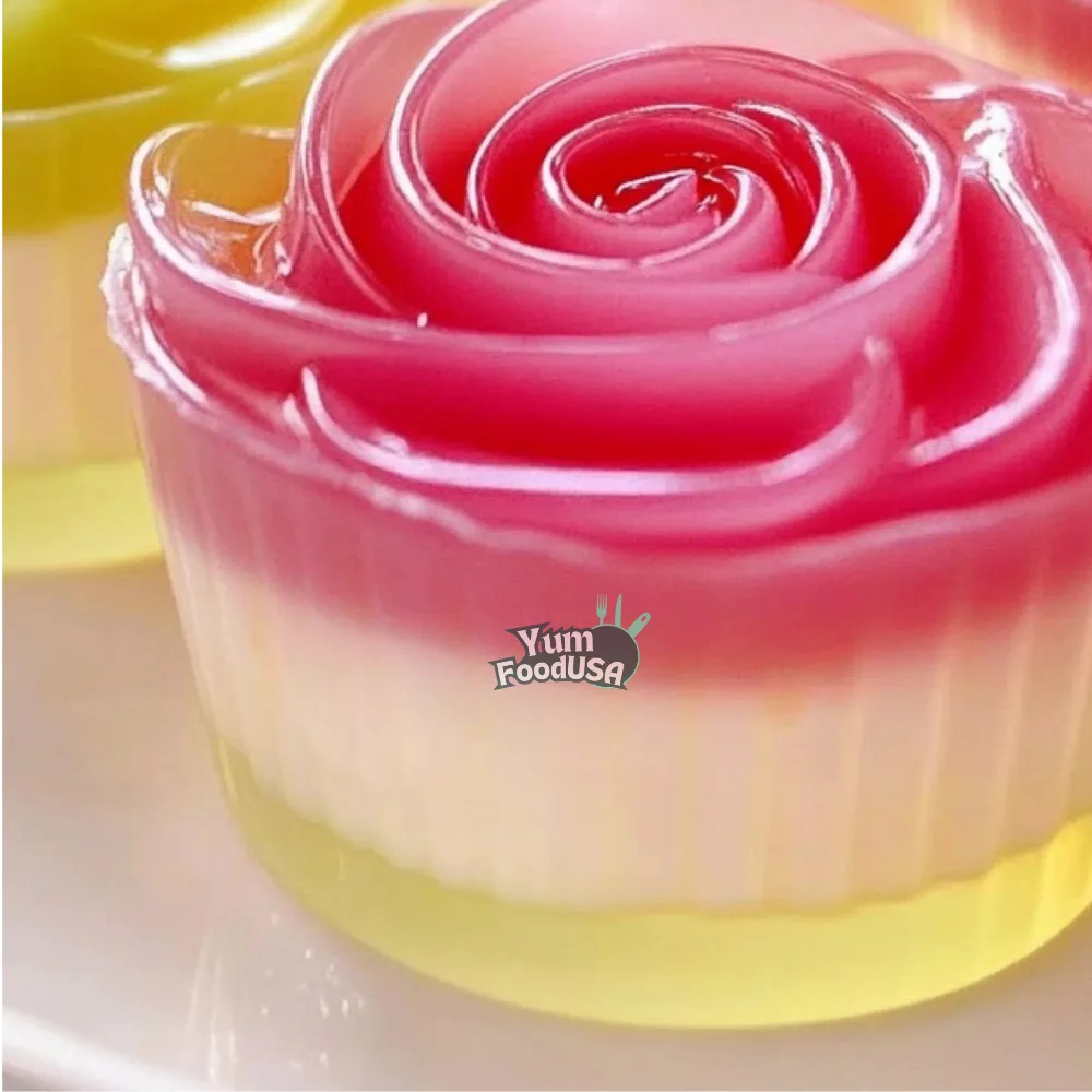 Elegant Rose Jelly Cups