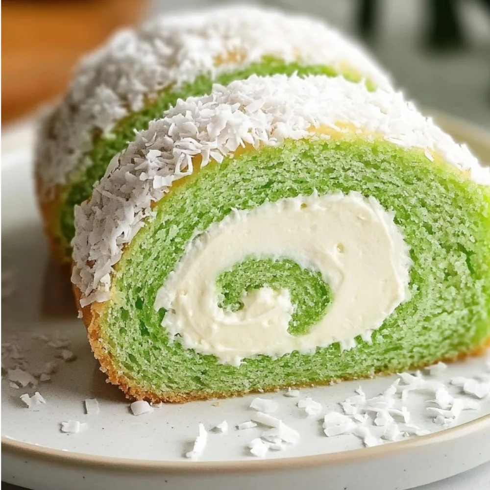 Pandan Swiss Roll