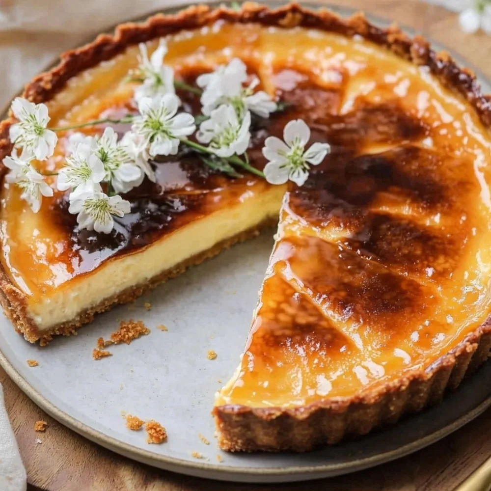 Elegant Crème Brûlée Tart