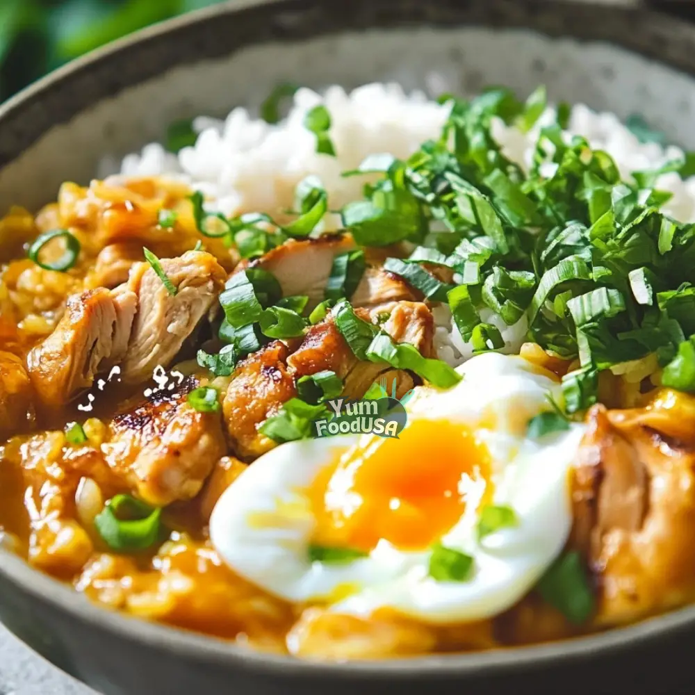 Japanese Chicken & Egg Rice Bowl