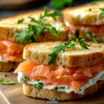 Easy Smoked Salmon Tea Sandwiches