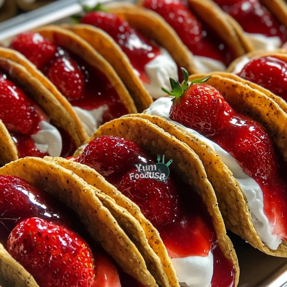 Strawberry Cheesecake Tacos
