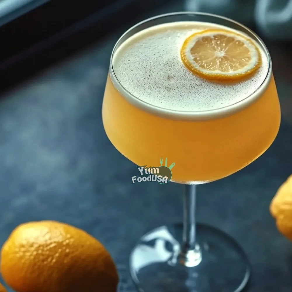 sparkling, citrusy cocktail