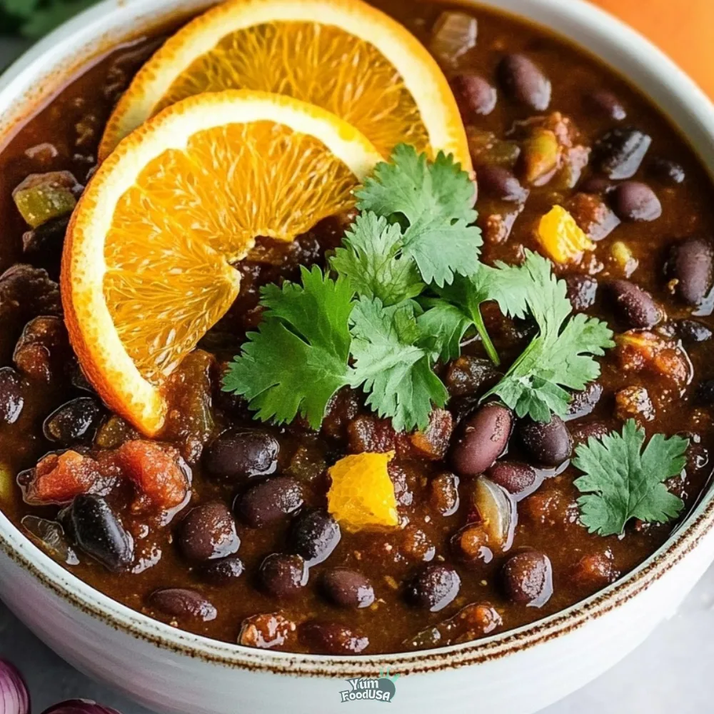Spicy Orange Black Bean Chili