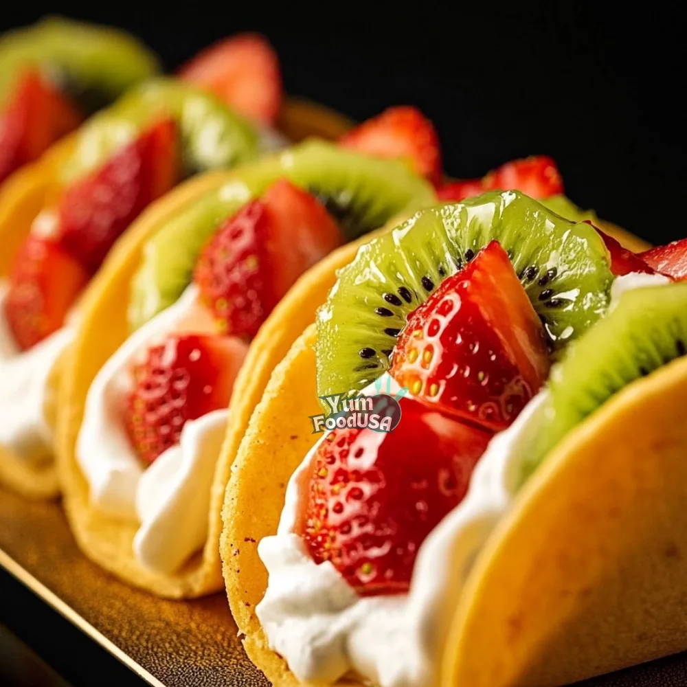 Fruity Vintage Cheesecake Tacos
