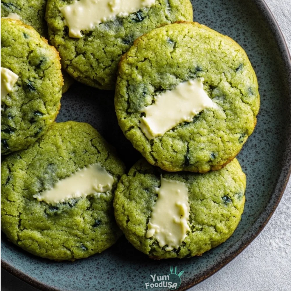 Brown Butter Matcha Cookies