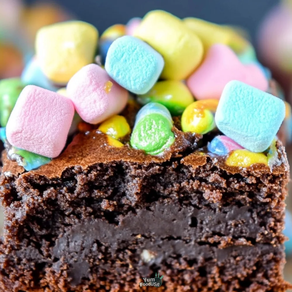 Lucky Charms Chocolate Brownies
