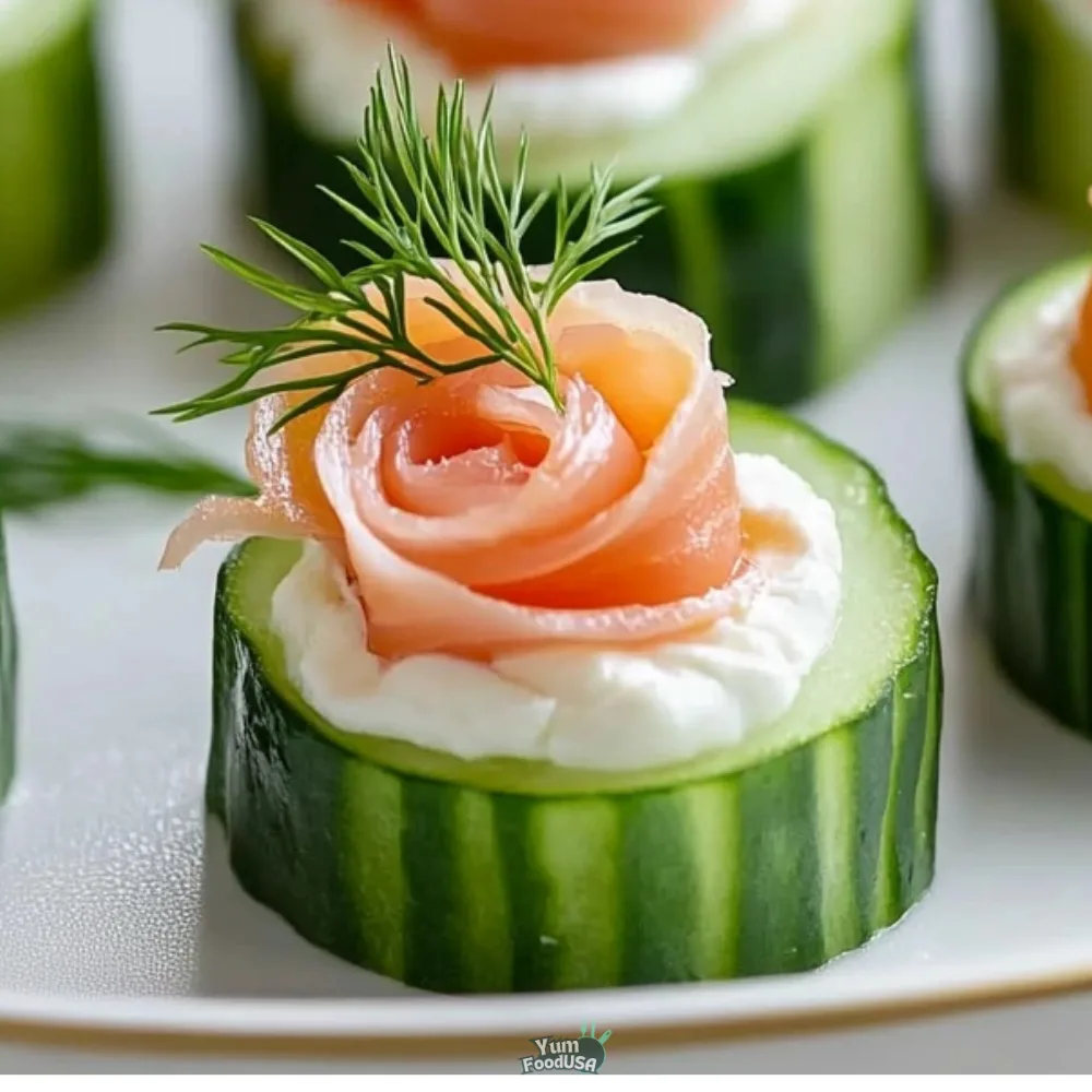 Cucumber Smoked Salmon Bites