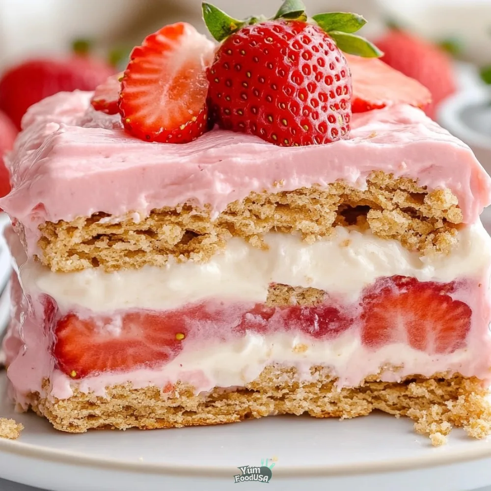 Strawberry Éclair Cake