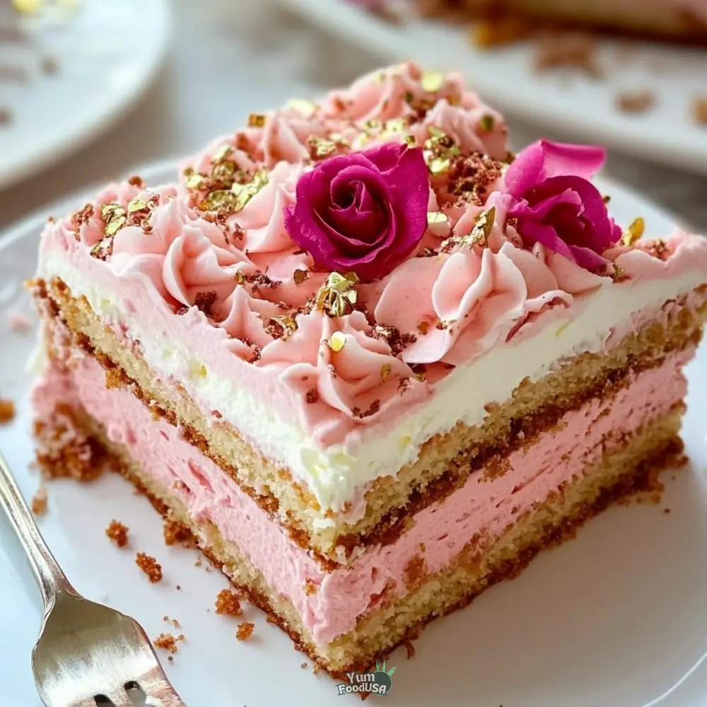 Eggless Rose Tiramisu Rusk