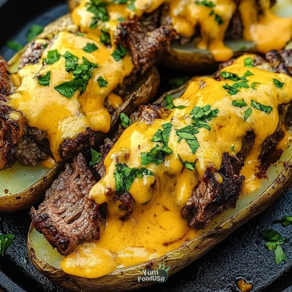 Loaded Steakhouse Baked Potatoes