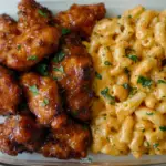 Honey Garlic Butter Chicken with Creamy Mac & Cheese