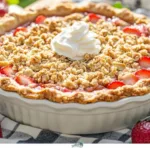 Strawberry-Almond Crumble Pie
