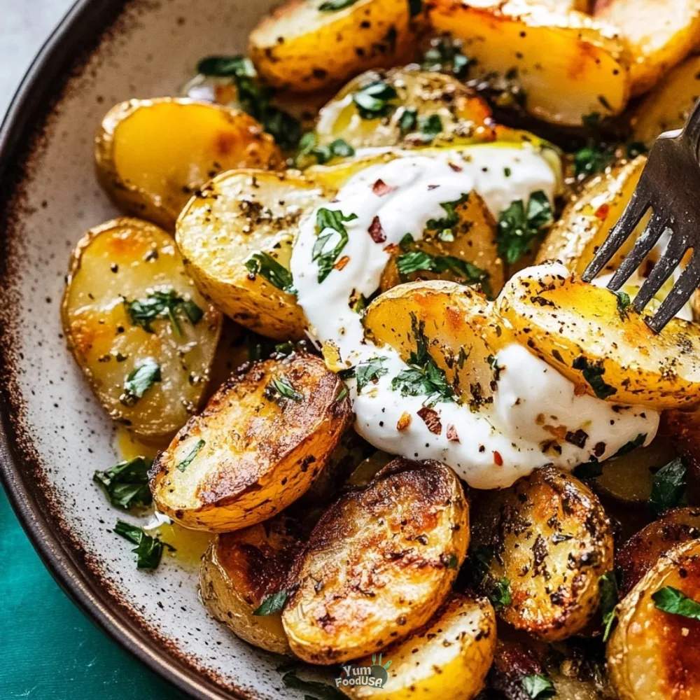 Crispy Oregano Roasted Potatoes