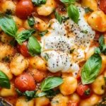 Creamy Tomato Burrata Gnocchi