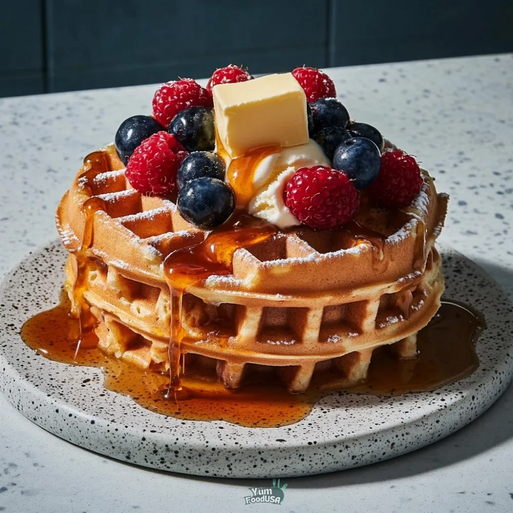 Waffle Ice Cream Cake