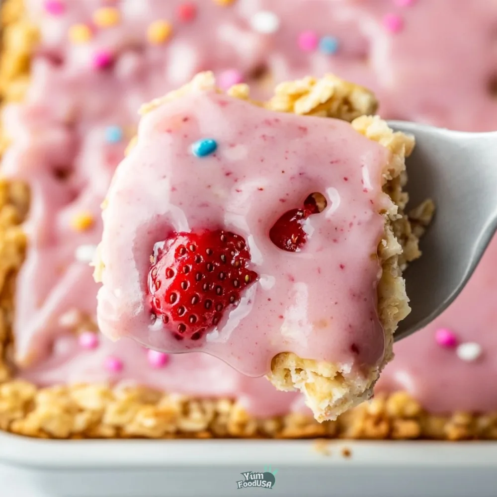 Strawberry Pop-Tart Oven-Baked Oats
