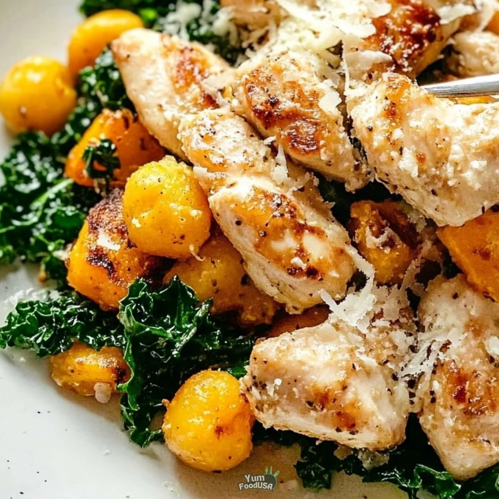 Chicken Gnocchi with Butternut Squash & Kale