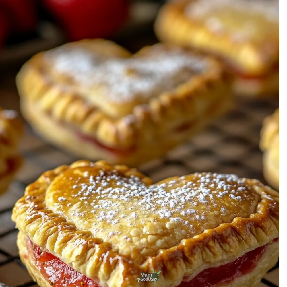 Heart-Shaped Strawberry Hand Pies
