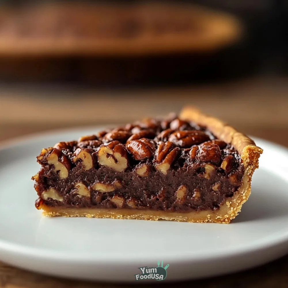 Chocolate Bourbon Pecan Pie