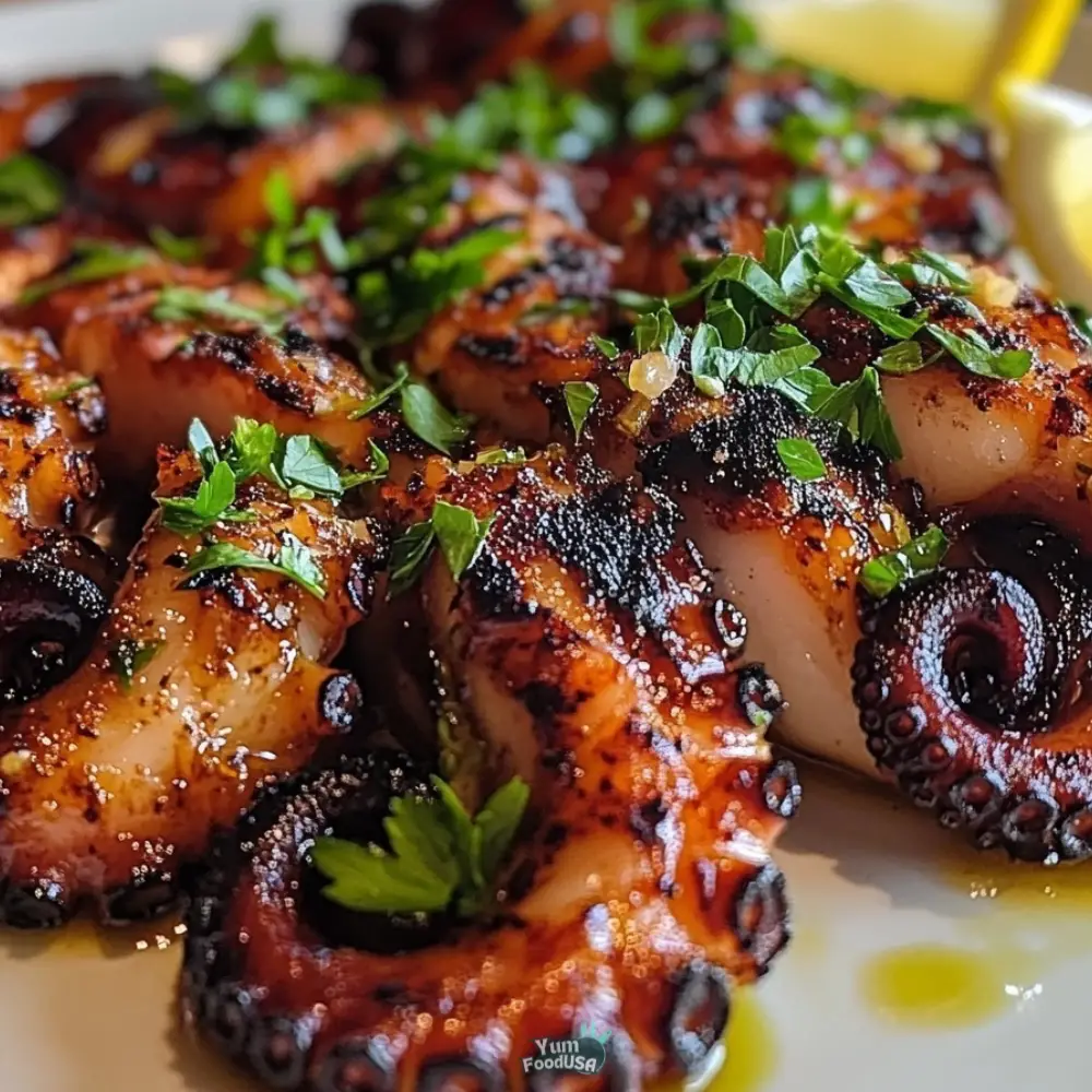 Perfectly Grilled Octopus
