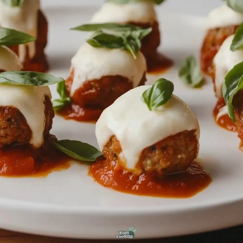 Meatball Mozzarella Bites