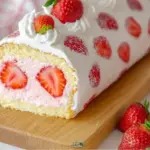 Strawberry Pattern Cake Roll