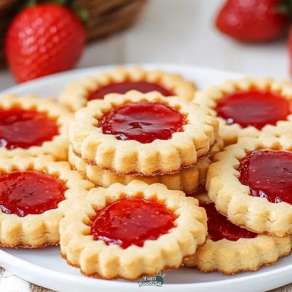 Shortbread Linzer Cookies