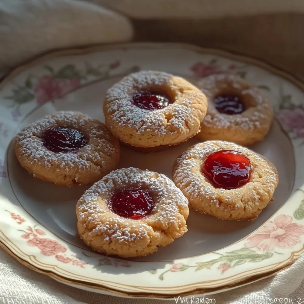 PB&J Thumbprint Cookies