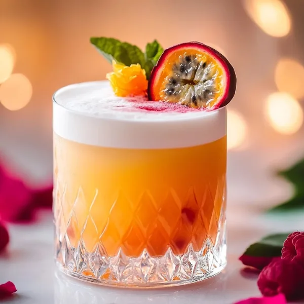Raspberry Passionfruit Tequila Sour
