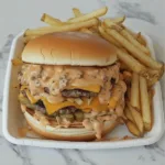 In-N-Out Style Double Cheeseburgers with Fries