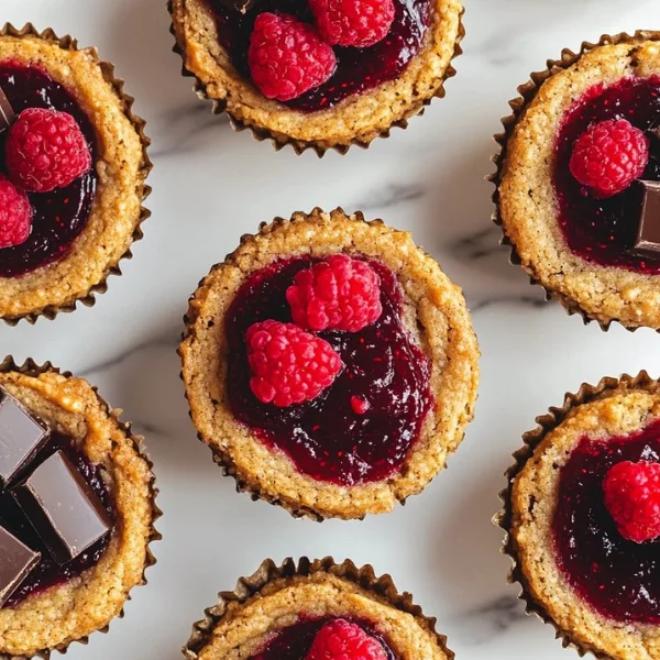 Raspberry Caramel Cookie Cups