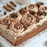 Overnight Cinnamon Roll Bread with Chai Frosting