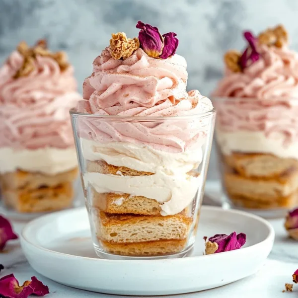Elegant Rose Tiramisu