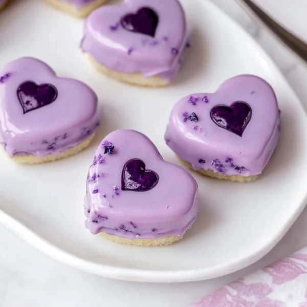 Mini Lavender Blueberry Cakes