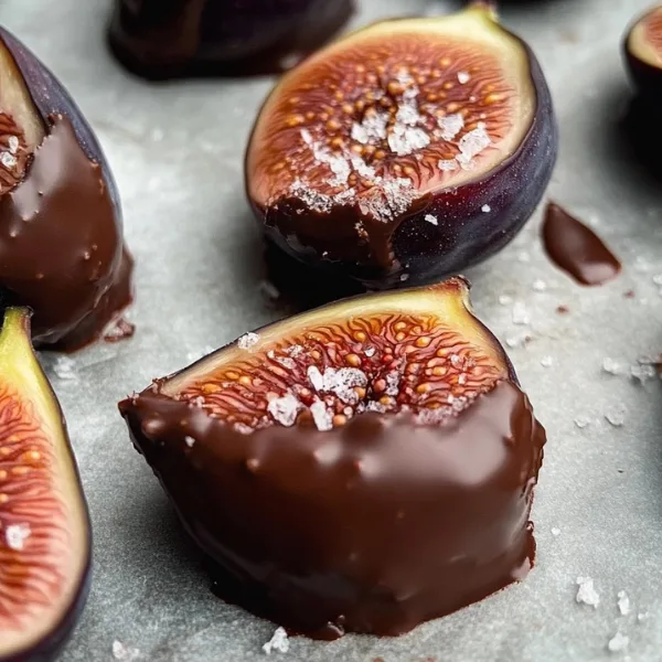 Chocolate-Dipped Figs with Sea Salt