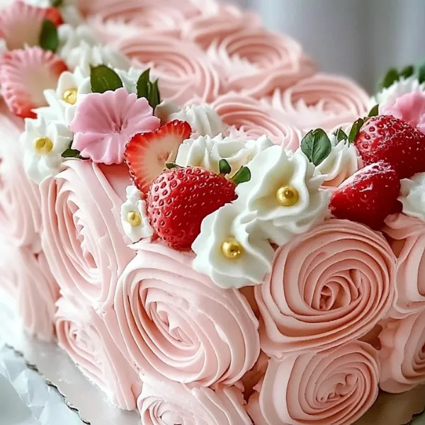 Strawberry Cream Cake Roll