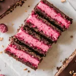 Vegan Raspberry Chocolate Slice