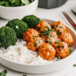 Coconut Gochujang Chicken Meatballs