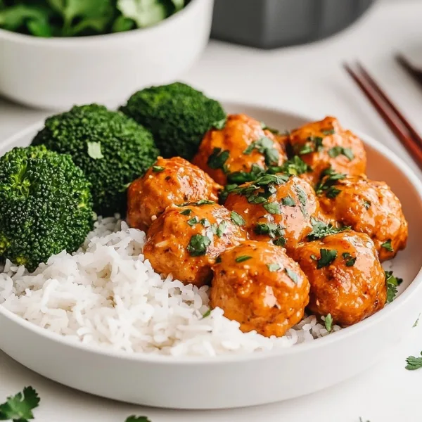 Coconut Gochujang Chicken Meatballs