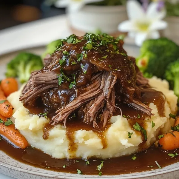 Pot Roast and Garlic Mashed Potatoes
