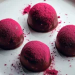 Coffee and Hibiscus Chocolate Truffles