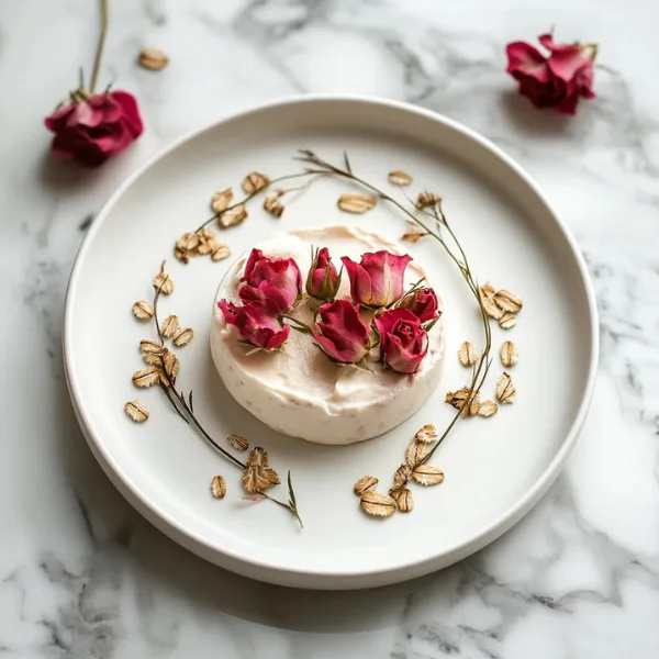 Oatmeal Rose Flummery for Imbolc