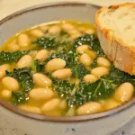 Braised White Beans with Greens