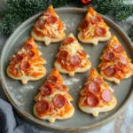Christmas Tree Mini Pizzas