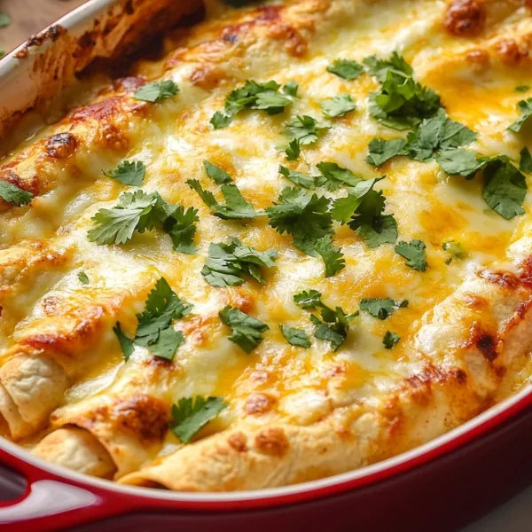 High Protein Chicken Enchiladas