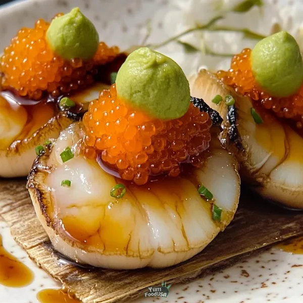 Sea Urchin and Scallop in Teriyaki Sauce